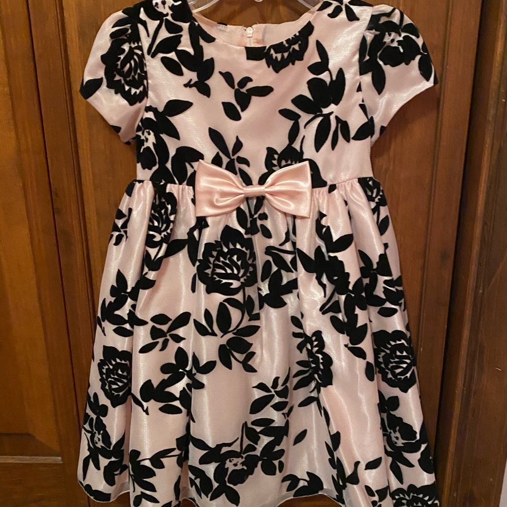 Beautiful holiday dress pink and black